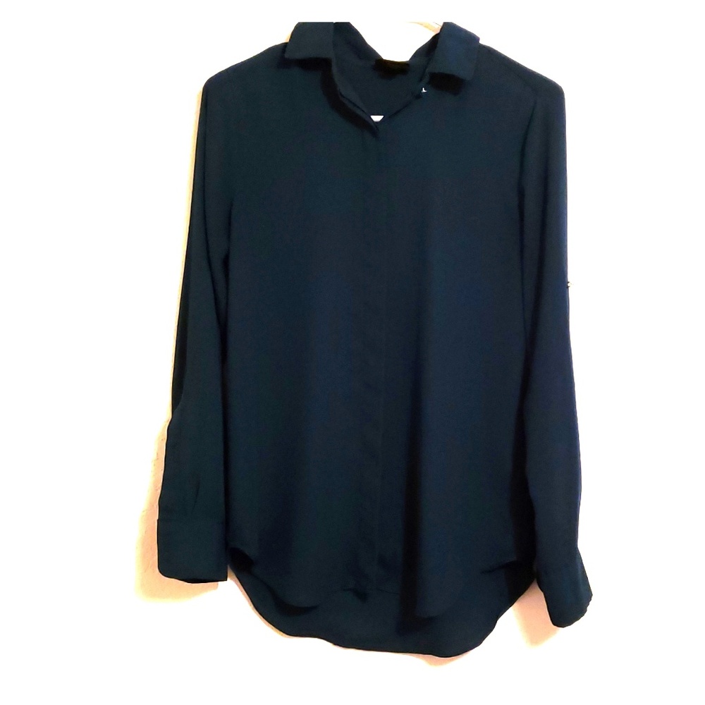Emerald green button up